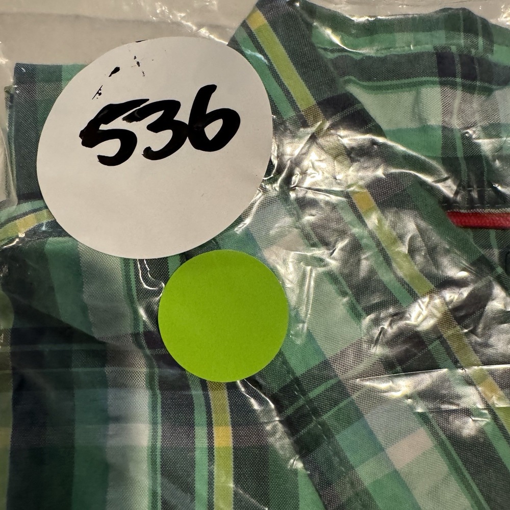 RELWEN Green Plaid Long Sleeve Button Down Shirt Medium - Picture 8 of 8
